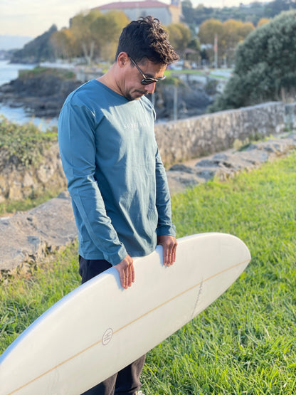 Camiseta Surfing manga larga azul