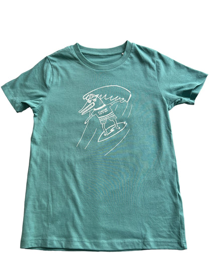 Croco Surfer camiseta verde